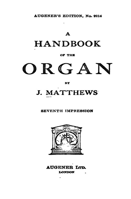 Product picture Handbook Of The Organ John Matthews